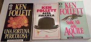 Stock n.11 - tre libri thriller/polizieschi,titoli in foto e nelle note. Frederick Forsyth - copertina