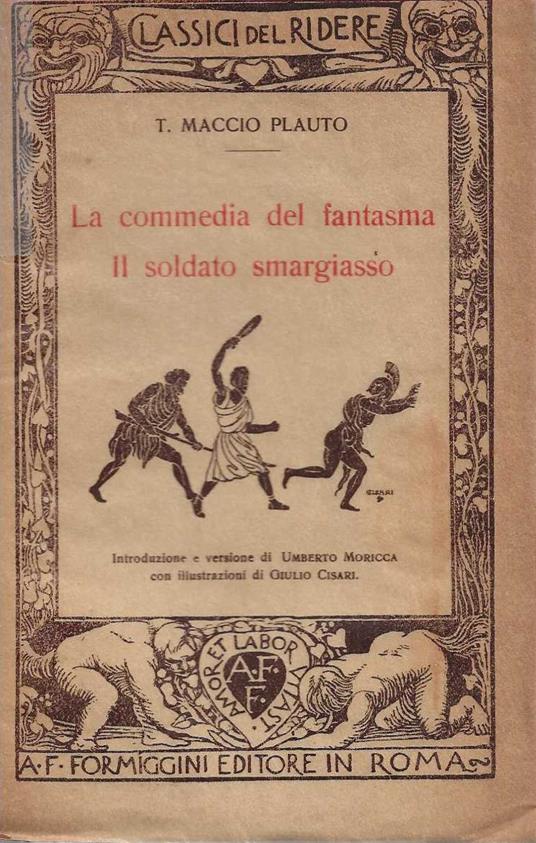 commedia del fantasma - il soldato smargiasso - T. Maccio Plauto - copertina