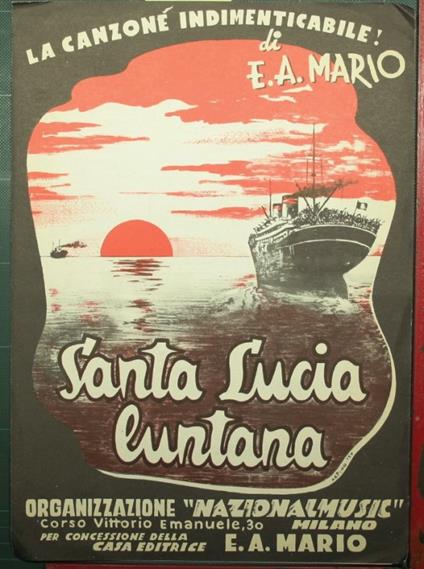 Santa Lucia luntana - E. A. Mario - copertina