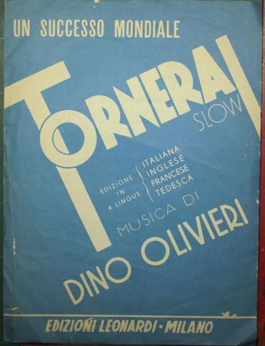 Tornerai - Dino Olivieri - copertina