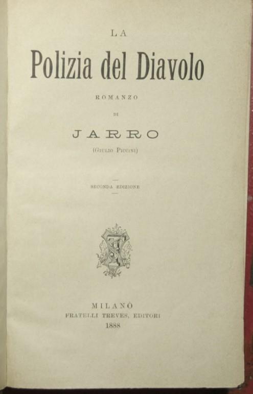 polizia del diavolo; L'istrione - Giulio Piccini - copertina