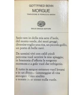 Morgue - Gottfried Benn - copertina