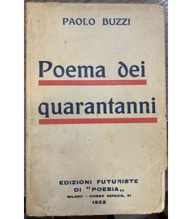 Poema dei quarantanni - Paolo Buzzi - copertina