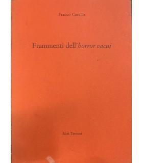 Frammenti dell'horror vacui - Franco Cavallo - copertina