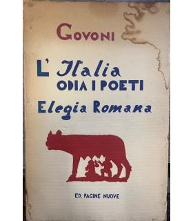 L' Italia odia i poeti. Elegia romana - Corrado Govoni - copertina