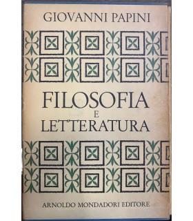 Filosofia e letteratura - Giovanni Papini - copertina