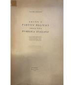 Gruppi e partiti politici nella vita pubblica italiana