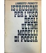 Istruzioni per l'uso degli ultimi modelli di poesia