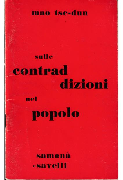 Sulle contraddizioni nel popolo - copertina