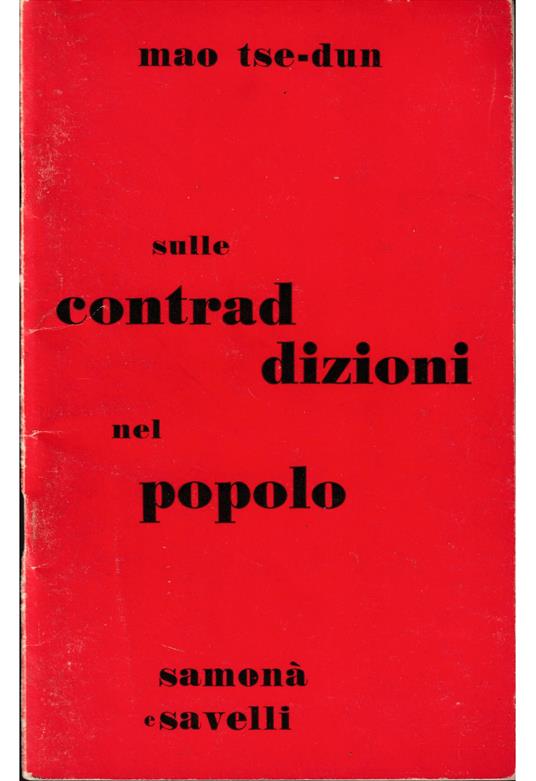 Sulle contraddizioni nel popolo - copertina