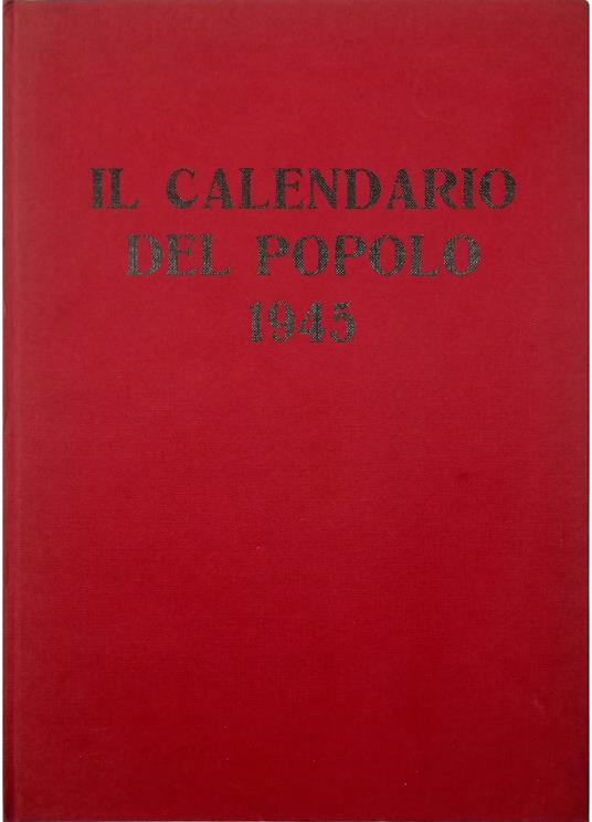 Il calendario del popolo 1945 - copertina