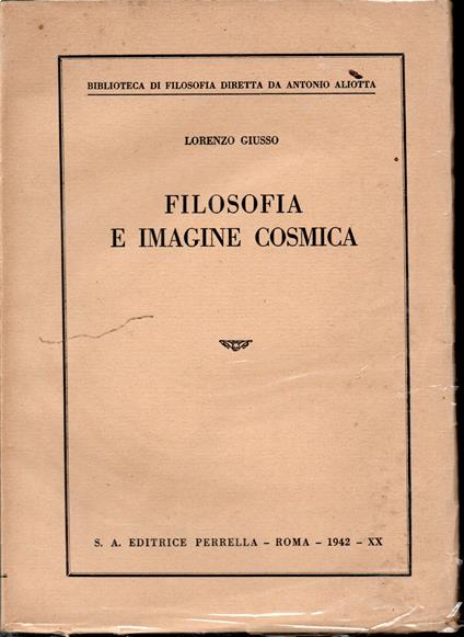 Filosofia e imagine cosmica - Lorenzo Giusso - copertina