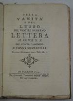 Della vanità e del lusso del vestire moderno. Lettera al signor N.N