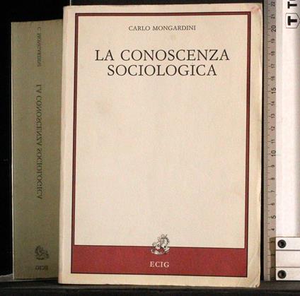 conoscenza sociologica - De Seta - copertina