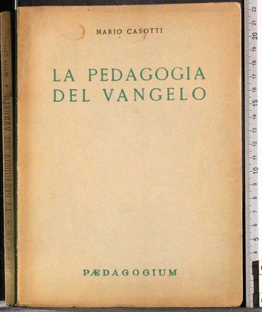 pedagogia del vangelo - Mauro Casotti - copertina