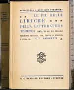 Le più belle liriche della letteratura Tedesca