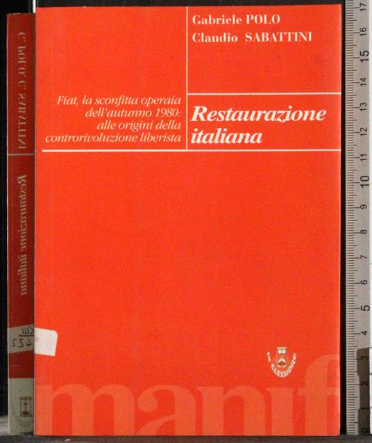 Restaurazione Italiana - copertina