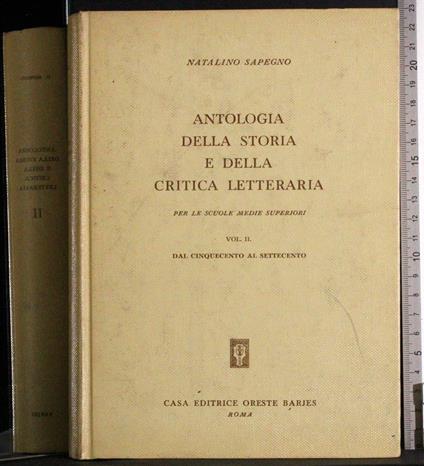 Antologia della storia e della critica letteraria. Vol 2 - copertina