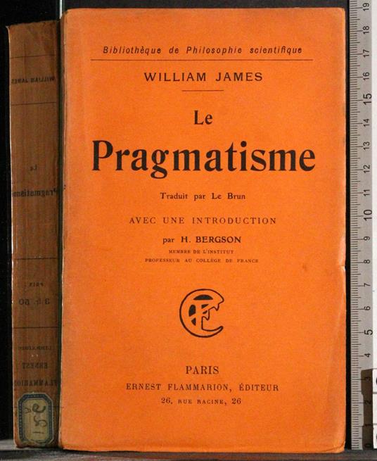 Le pragmatisme - William James - copertina