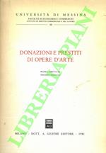 Donazioni e prestiti di opere d'arte