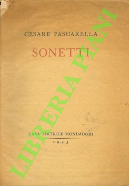 Sonetti - Cesare Pascarella - copertina