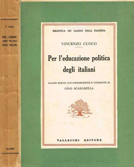 Per l'educazione politica degli italiani - Vincenzo Cuoco - copertina