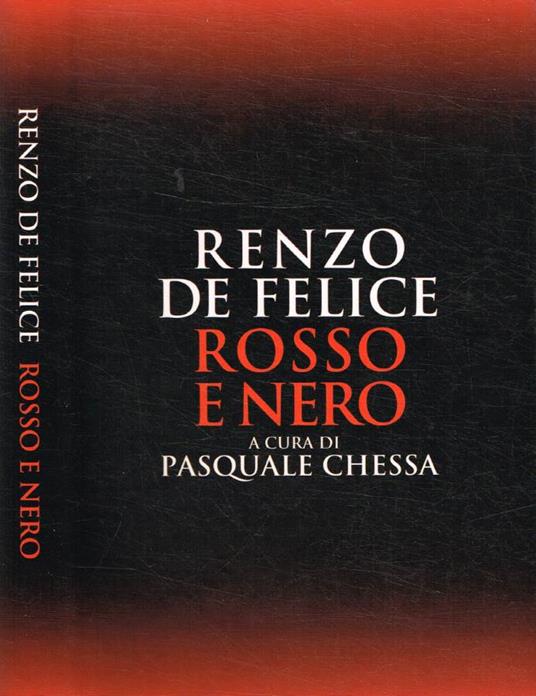 Rosso e nero - Renzo De Felice - copertina