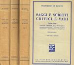 Saggi e scritti critici e vari vol.I, II, IV