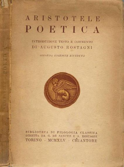 Poetica - Aristotele - copertina