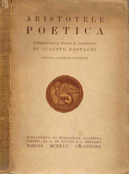 Poetica - Aristotele - copertina