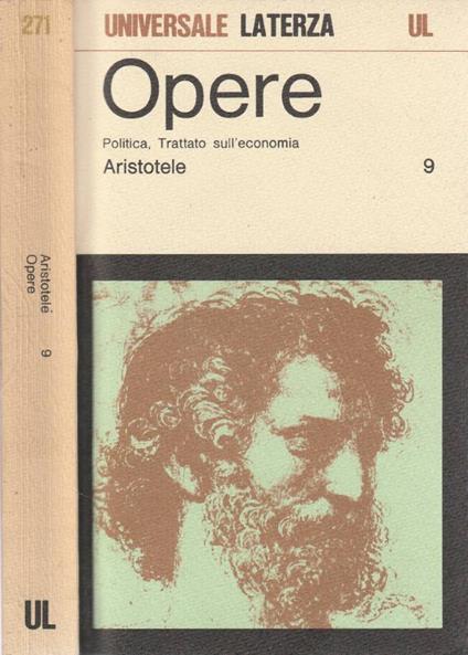 Opere vol 9 - Aristotele - copertina