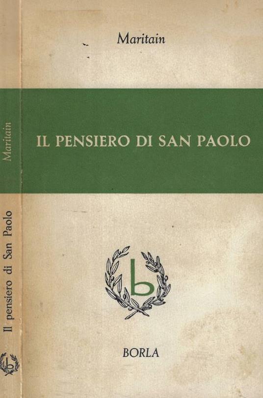 Il pensiero di san Paolo - Jacques Maritain - copertina