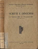 Scritti e discorsi dal gennaio 1934 al 4 novembre 1935