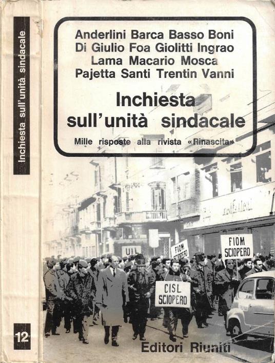 Inchiesta sull'unità sindacale - copertina