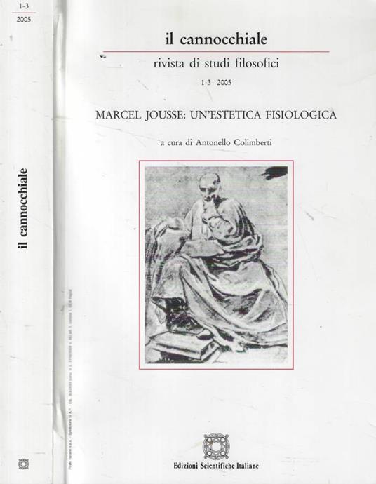 Marcel Jousse: un'estetica fisiologica n. 1-3 Anno 2005 - copertina