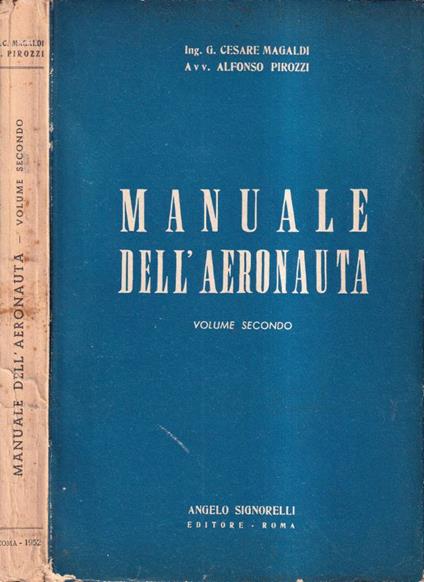 Manuale dell'aeronauta, volume II - copertina