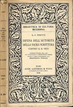 Difesa dell'autorità della sacra scrittura contro G. B. Vico