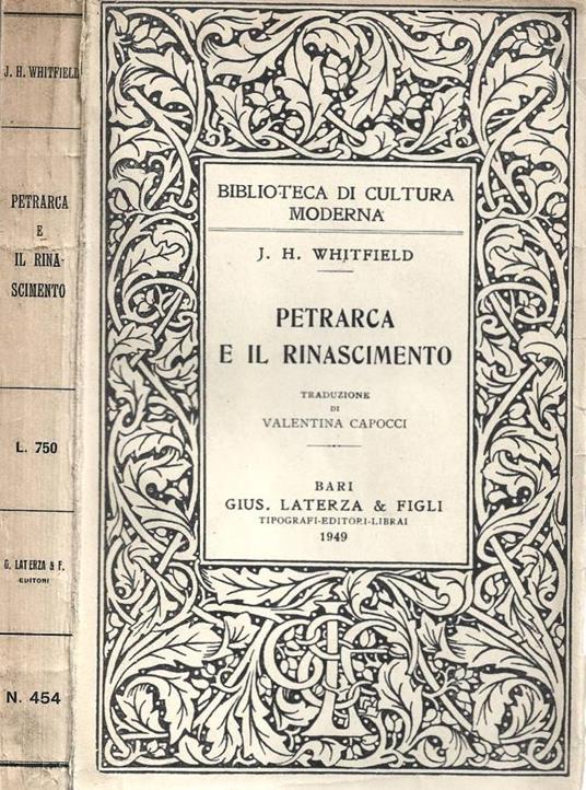 Petrarca e il Rinascimento - copertina