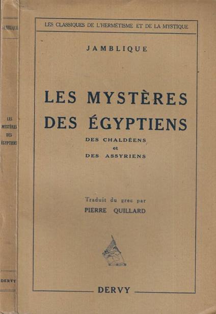 Les mystéres des égyptiens - copertina