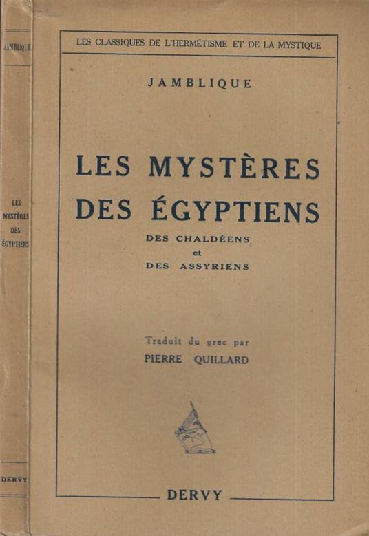 Les mystéres des égyptiens - copertina