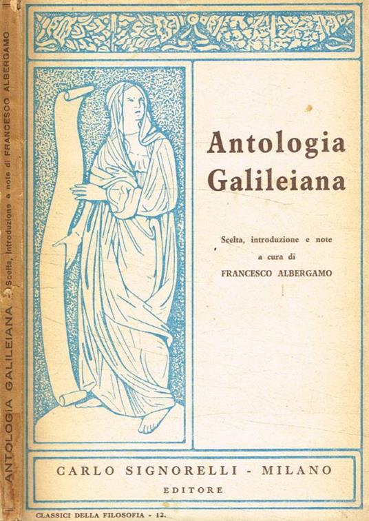 Antologia galileiana - Francesco Albergamo - copertina