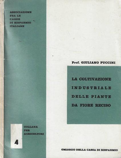 La coltivazione industriale delle piante da fiore reciso - Giuliano Puccini - copertina