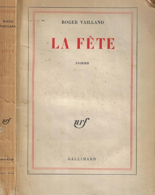 La fete - Roger Vailland - copertina