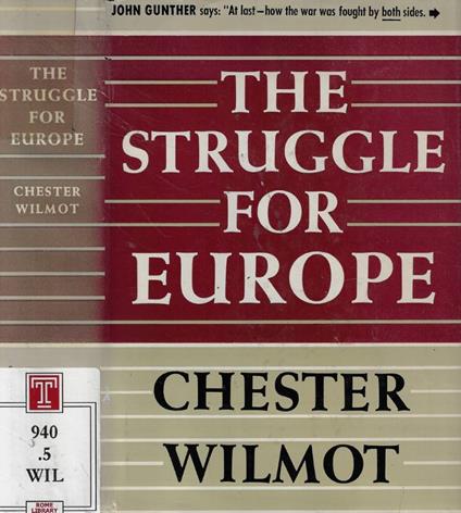 The struggle for Europe - Chester Wilmot - copertina