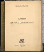 Notizie per una letteratura