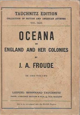 Oceana or england and her colonies - copertina