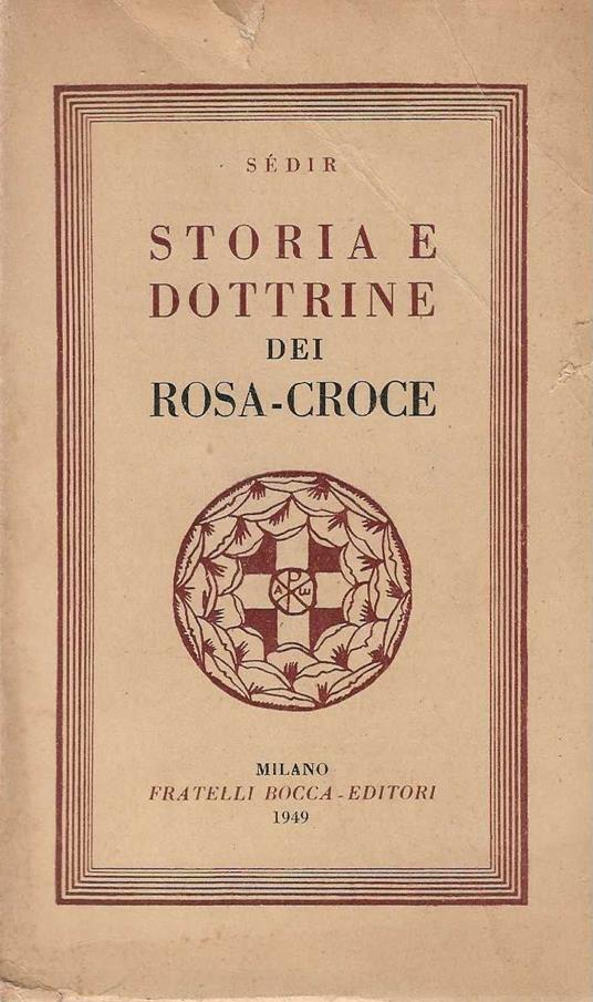 Storia e dottrine dei rosa-croce - copertina