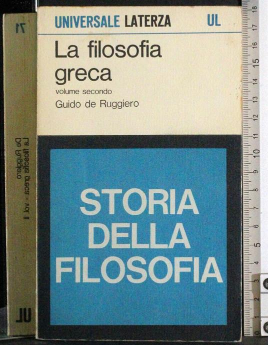 filosofia greca Vol 2 - Guido De Ruggiero - copertina