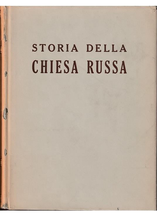 Storia della Chiesa russa e dei paesi limitrofi - copertina