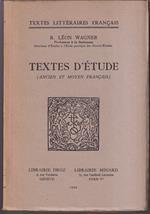 Textes d'etude (Ancien et moyen français)